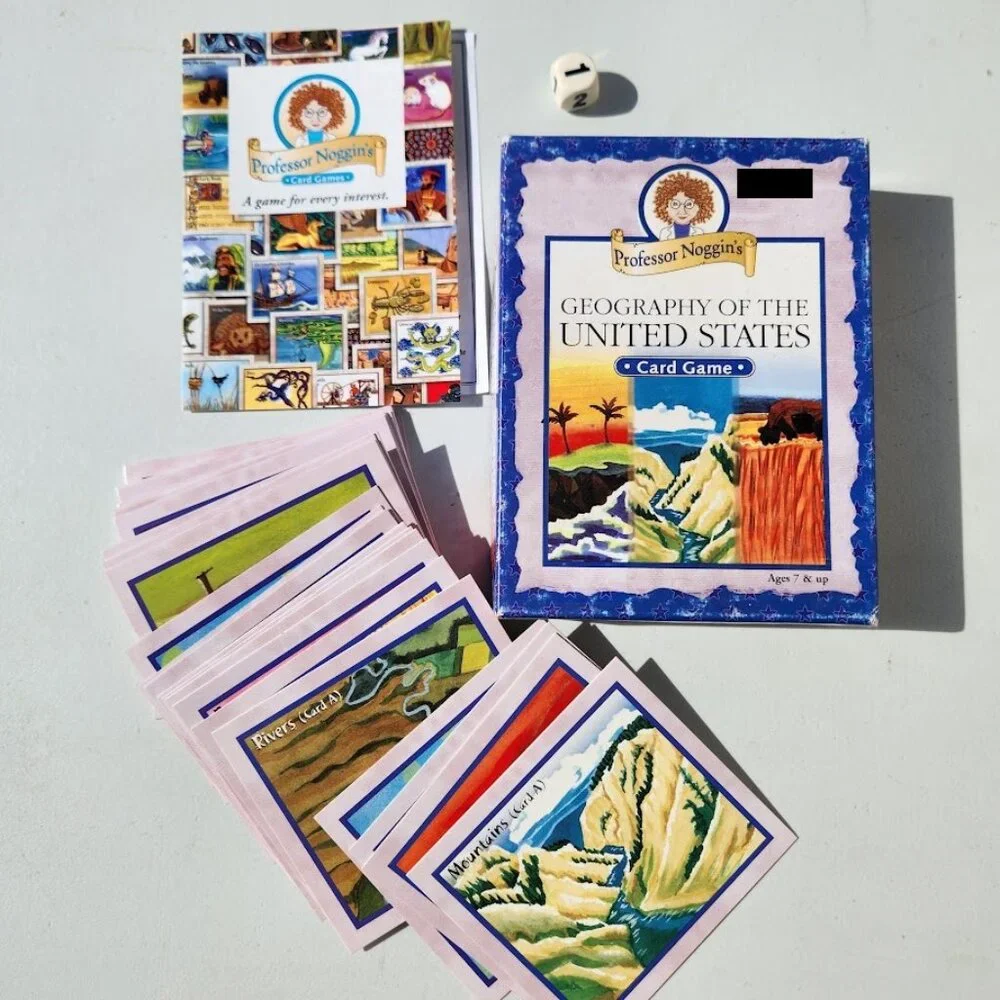 Professor Noggin's Geography Card Game Fun and Educational Family Trivia Game Ge